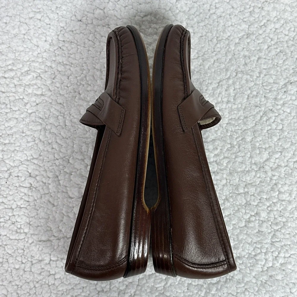 SAS Tripad Comfort Loafers Womens 7 N Brown Leather Penny Slip‎ On Shoes USA